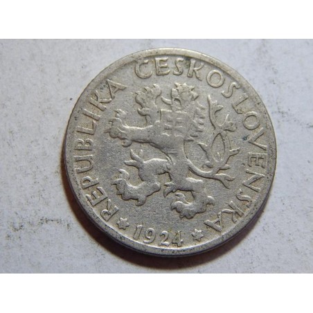 Československo 1 Koruna 1924 XF č29512 