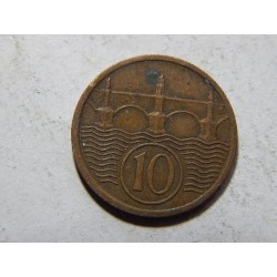 Československo 10 Haléřů 1922 XF č29425 