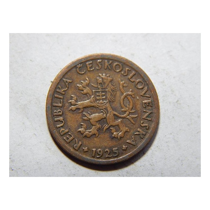 Československo 10 Haléřů 1925 XF č29424 Československo 10 Haléřů 1925 XF č29424