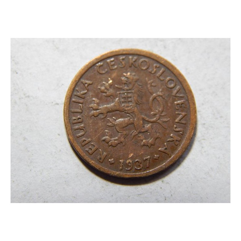Československo 10 Haléřů 1937 VF-XF č29399 Československo 10 Haléřů 1937 VF-XF č29399