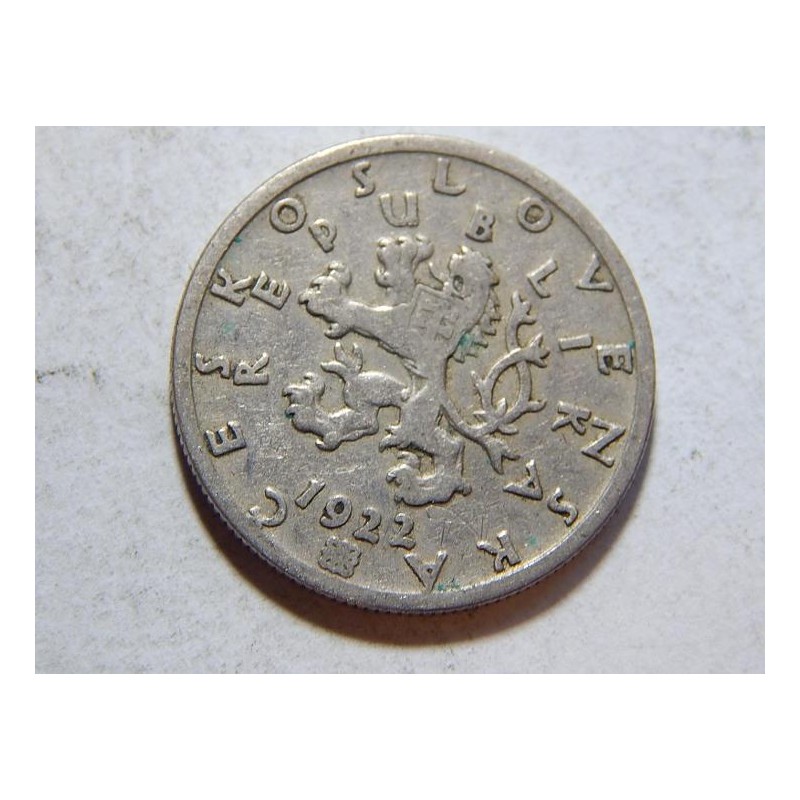 Československo 50 Haléřů 1922 VF č29497 Československo 50 Haléřů 1922 VF č29497