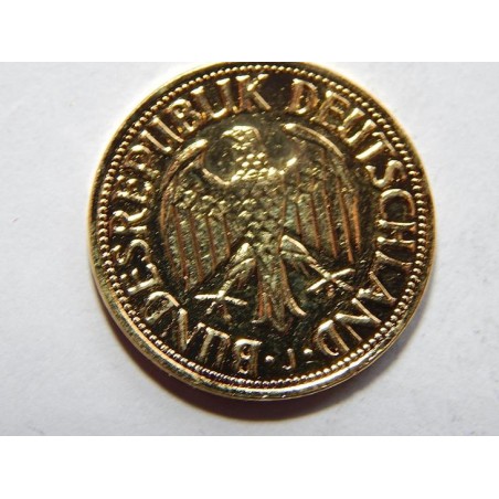 Německo BRD pozlacená 1 Mark 1972 J XF č23173 