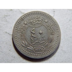 Turecko Mehmed V. 40 Para 1912 XF č21382