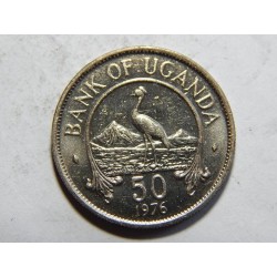 Uganda 50 Cents 1976 UNC č24453