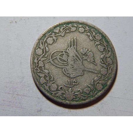 Egypt Abdul Hamid II. 1 Qirsh 1907 H RR VF-XF č21188