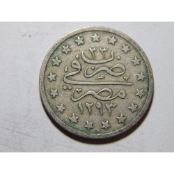 Egypt Abdul Hamid II. 1 Qirsh 1907 H RR VF-XF č21188