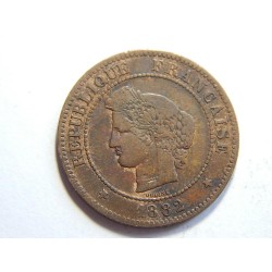 Francie 5 Centimes 1882 A R VF-XF č31518