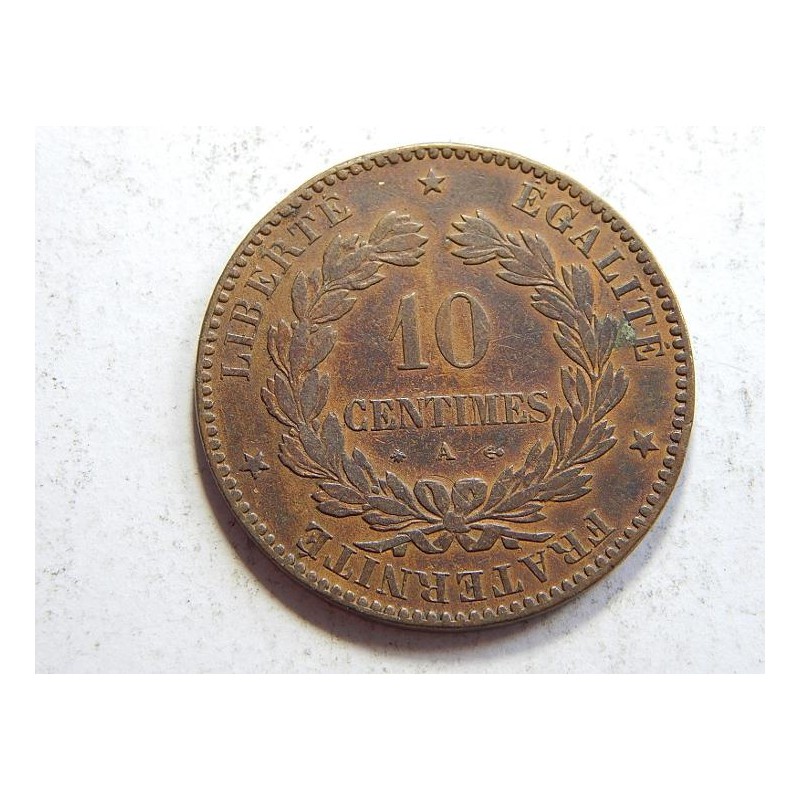 Francie 10 Centimes 1872 A XF čč31536 Francie 10 Centimes 1872 A XF čč31536