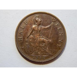 Anglie ½ Penny 1936 XF č35371