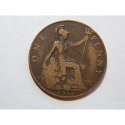 Anglie 1 Penny 1911 VF č35397 
