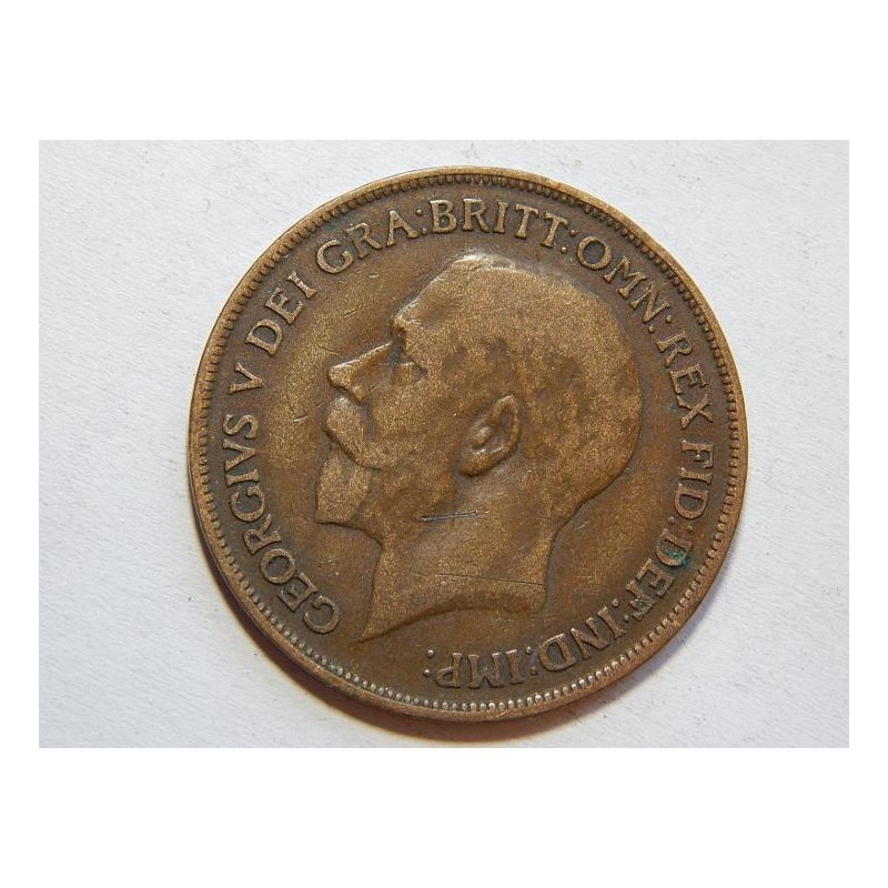 Anglie 1 Penny 1916 VF č35410 Anglie 1 Penny 1916 VF č35410