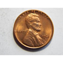 USA 1 Cent 1961 XF-UNC č32678 