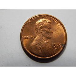 USA 1 Cent 1976 D XF č32519 