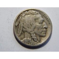 USA 5 Cents 1929 S buffalo XF č32612 