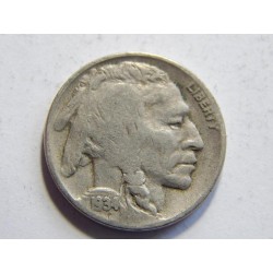 USA 5 Cents 1934 D buffalo XF č32780 