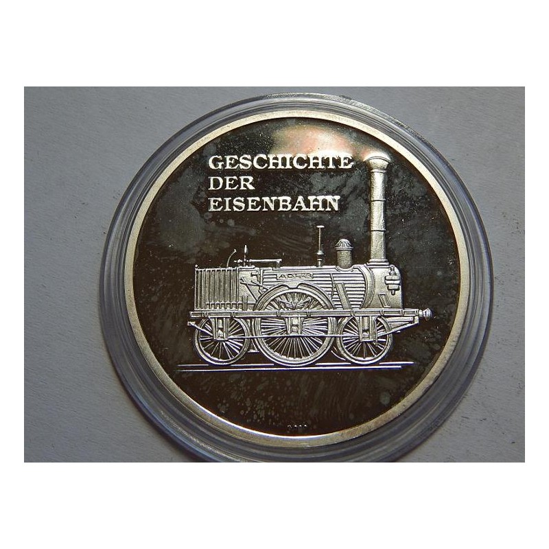 Německo Ag medaile vlak Bo and Bo 1895 40 mm 20 g Ag 999 PROOF čŠU032 Německo Ag medaile vlak Bo and Bo 1895 40 mm 20 g Ag 999 PROOF čŠU032