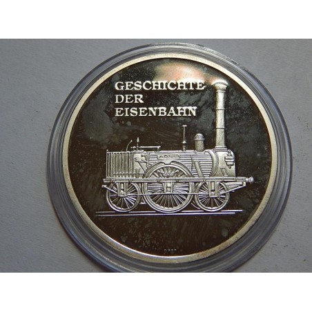 Německo Ag medaile vlak Bo and Bo 1895 40 mm 20 g Ag 999 PROOF čŠU032