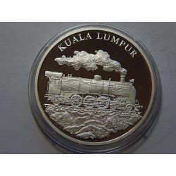 Německo Ag medaile vlak Kuala Lumpur 40 mm 20 g Ag 999 PROOF čŠU012