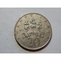 Jamajka 20 Cents 1969 XF č21652 