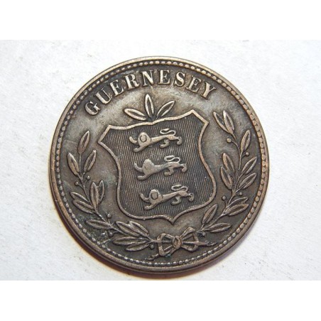 Guernsey 8 Doubles 1874 RRR XF č21645