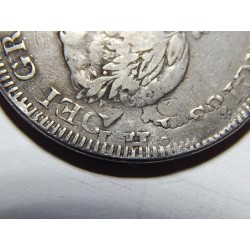 Anglie 5 Shillings 1804 přeražba 8 Reales Spain Ag VF RRRR č00740