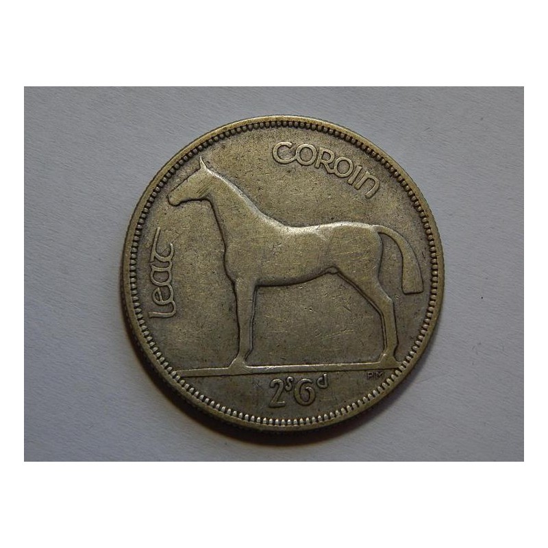 Irsko ½ Crown 1937 RRR! VF-XF č00518 Irsko ½ Crown 1937 RRR! VF-XF č00518