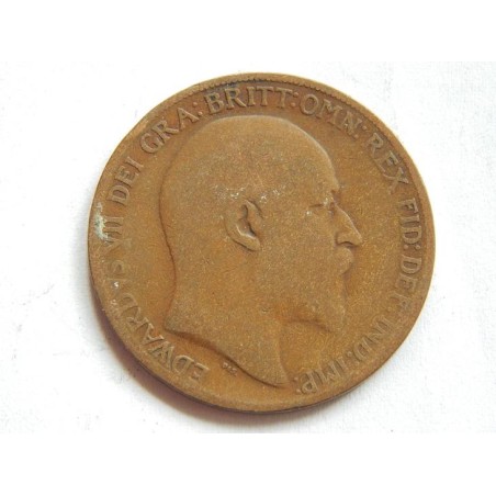 Anglie 1 Penny 1908 F-VF č25772 