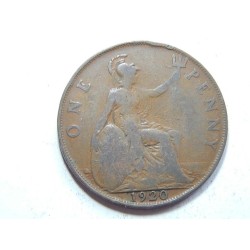 Anglie 1 Penny 1920 VF č25957 