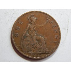 Anglie 1 Penny 1927 VF-XF č31103 