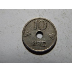 Norsko 10 Ore 1924 XF č20708