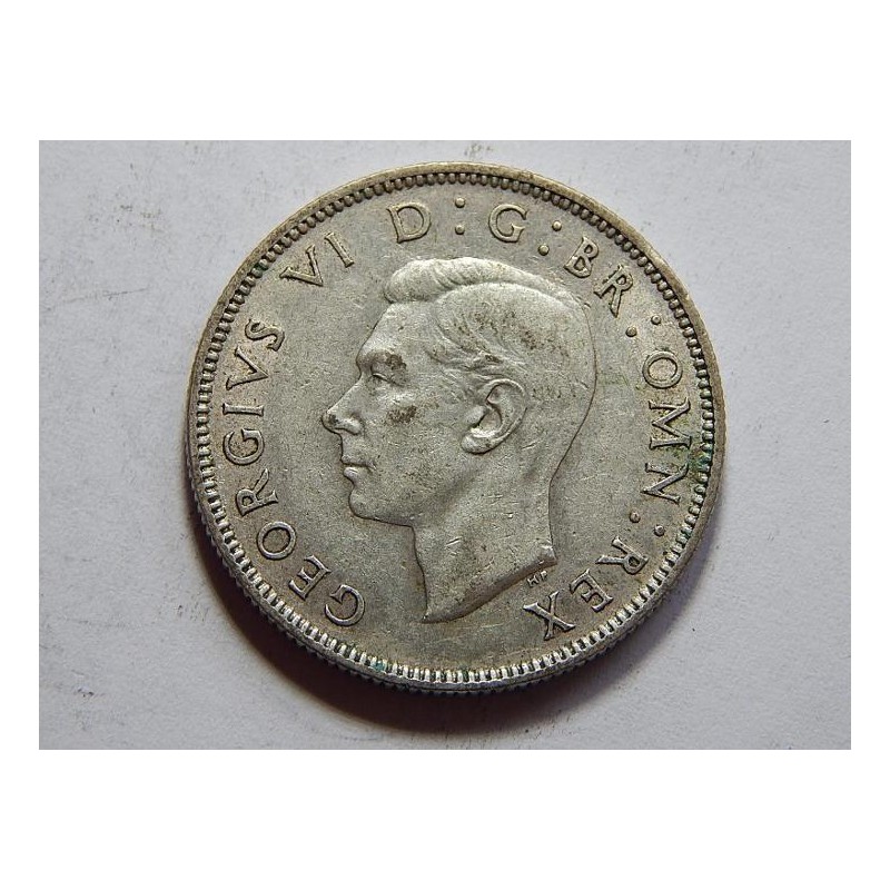Anglie 2 Shillings 1944 Ag XF č25553 Anglie 2 Shillings 1944 Ag XF č25553