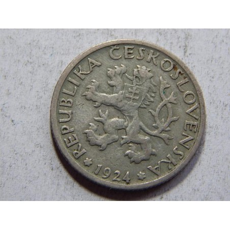 Československo 1 Koruna 1924 XF č36743 