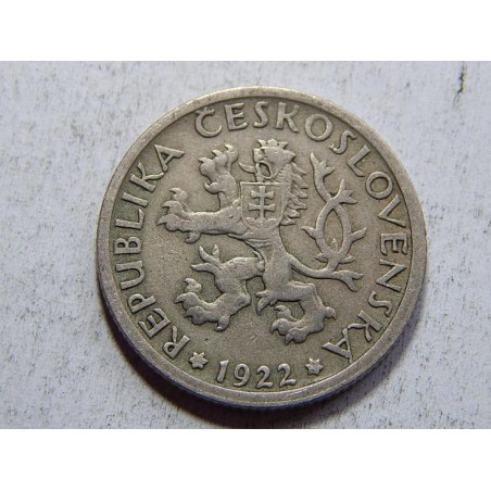 Československo 1 Koruna 1922 XF č36722 