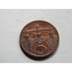 Československo 5 Haléřů 1929 XF č30279 