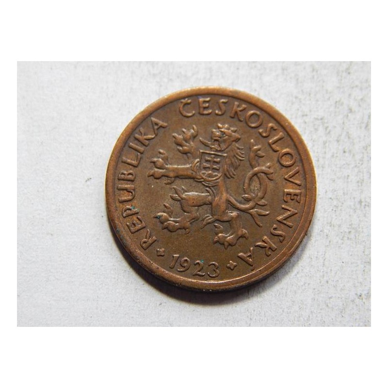 Československo 10 Haléřů 1923 XF-UNC č30183 Československo 10 Haléřů 1923 XF-UNC č30183