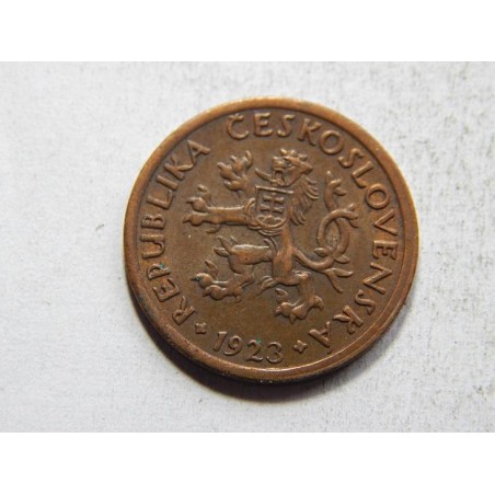 Československo 10 Haléřů 1923 XF-UNC č30183 