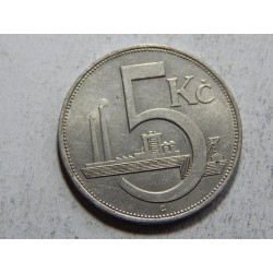 Československo 5 Korun 1938 UNC č36747 