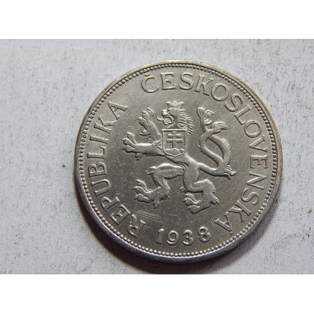 Československo 5 Korun 1938 XF č36496 