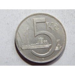 Československo 5 Korun 1938 XF č36496 