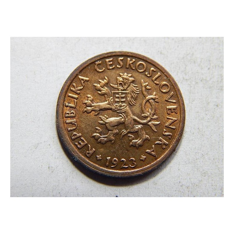 Československo 10 Haléřů 1923 UNC č30465 Československo 10 Haléřů 1923 UNC č30465