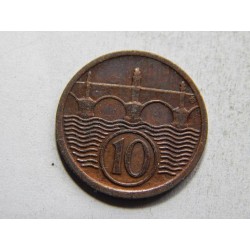 Československo 10 Haléřů 1925 XF-UNC č30243 