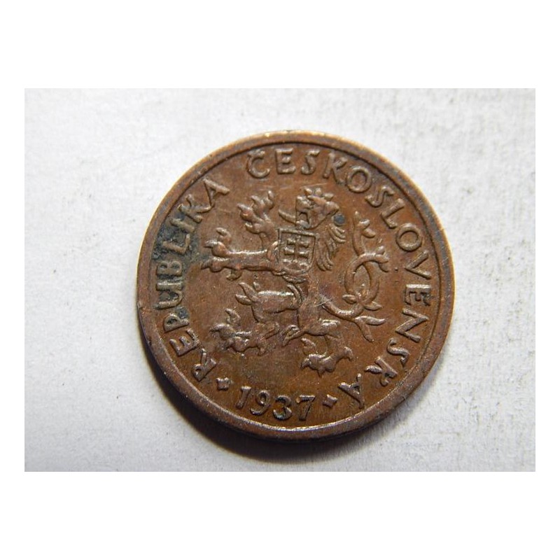 Československo 10 Haléřů 1937 XF č30245 Československo 10 Haléřů 1937 XF č30245