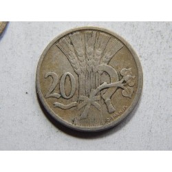 Československo 20 Haléřů 1921 XF č30488 