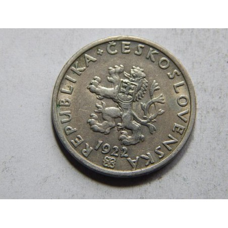 Československo 20 Haléřů 1922 XF-UNC č30506 