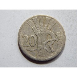 Československo 20 Haléřů 1924 F-VF č30379 