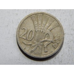 Československo 20 Haléřů 1924 VF-XF č31497 