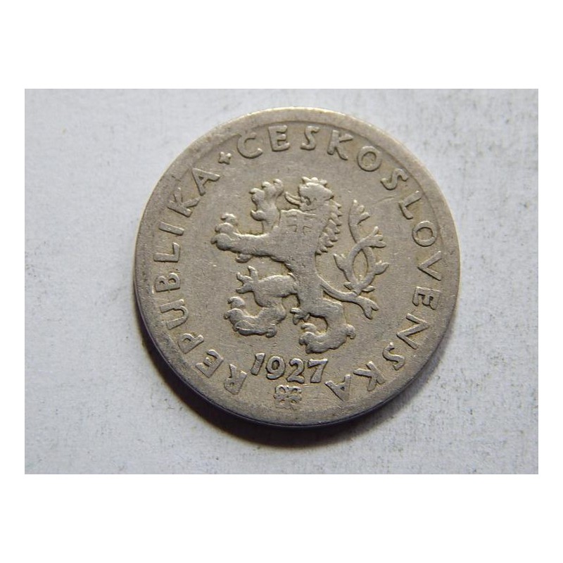 Československo 20 Haléřů 1927 VF č30504 Československo 20 Haléřů 1927 VF č30504