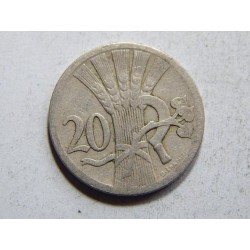 Československo 20 Haléřů 1927 VF č30504 