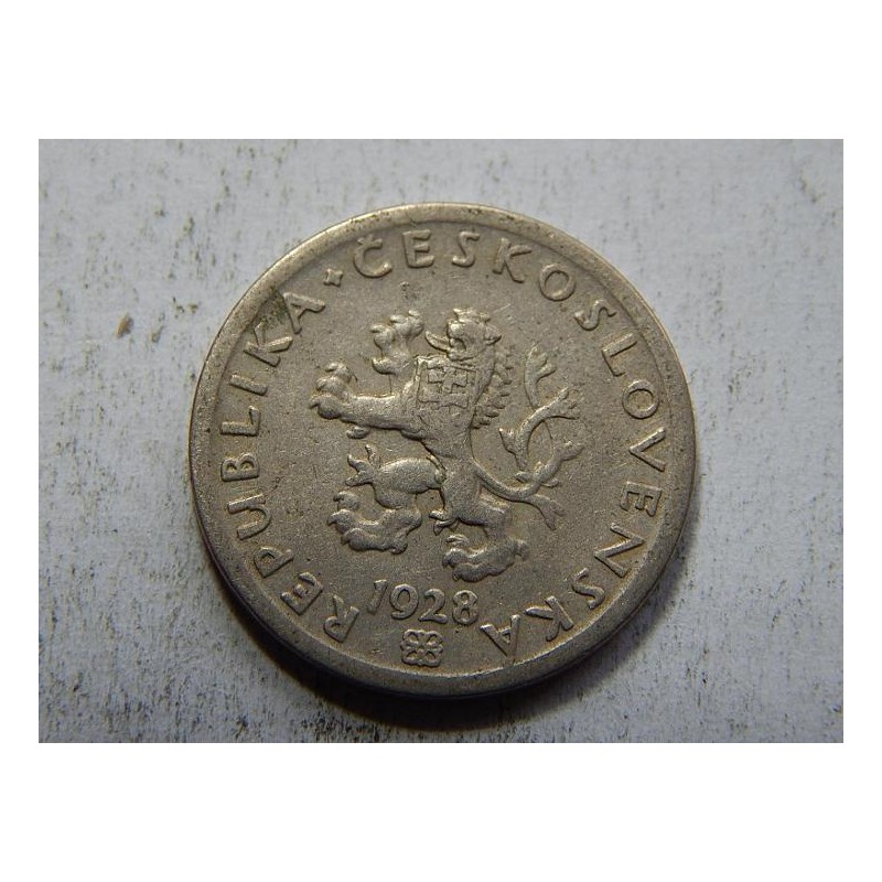 Československo 20 Haléřů 1928 XF č31471 Československo 20 Haléřů 1928 XF č31471