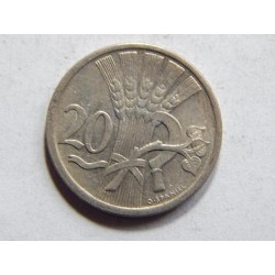 Československo 20 Haléřů 1937 XF č30587 